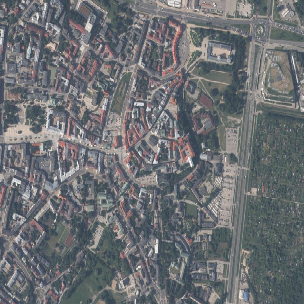 Zdjęcie lotnicze miasta z góry