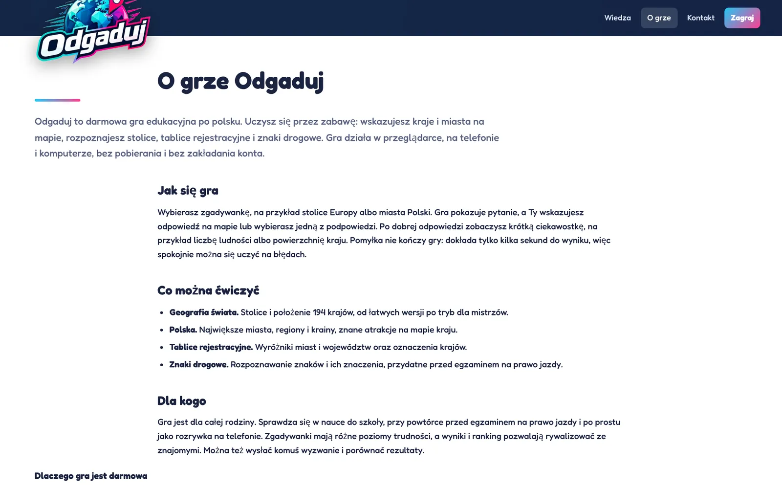O grze odgaduj.pl