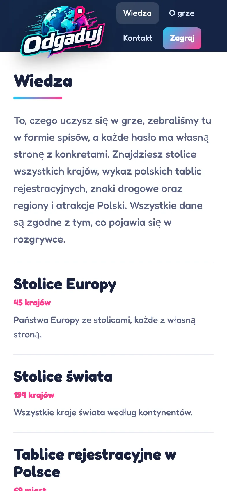 Wiedza na telefonie