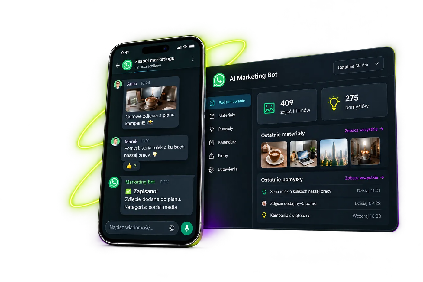 Ilustracja systemu: Bot WhatsApp
